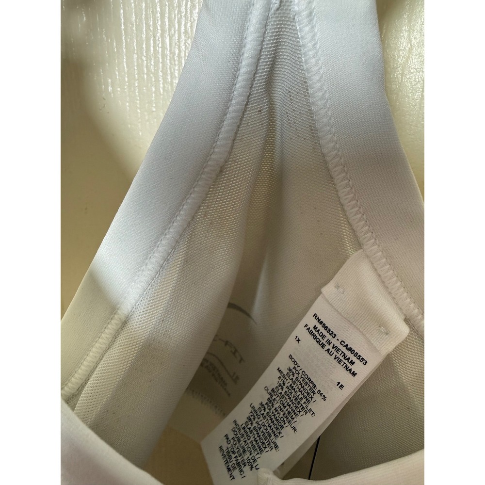 Nike Indy V-Neck Light Support Sports Bra White DN4181-100 Womens 1X - Picture 10 of 10